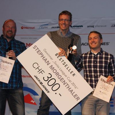 Gleitschirm Swiss League Cup Overall 1. Stephan Morgenthaler, 2. Urs Schönauer, 3. Adrian Hachen