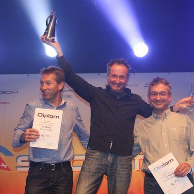 CCC Einzel Rigid: 1. Jürg Ris (Mitte), 2. Bruno Wiget (links), 3. Michael Huppert (rechts)